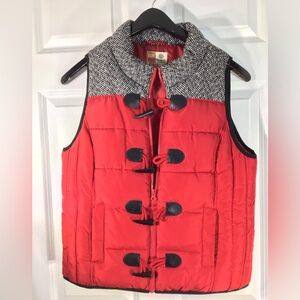 Ruff Hewn Red Vest with Black Details
